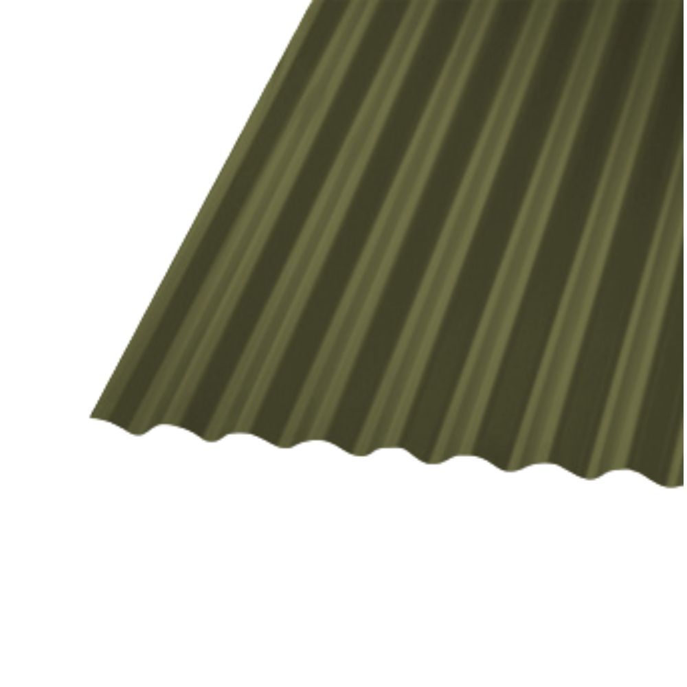 ZINC ACA 3/4 PP 0.35x851x3660 VERDE TIERRA RAL 762MM