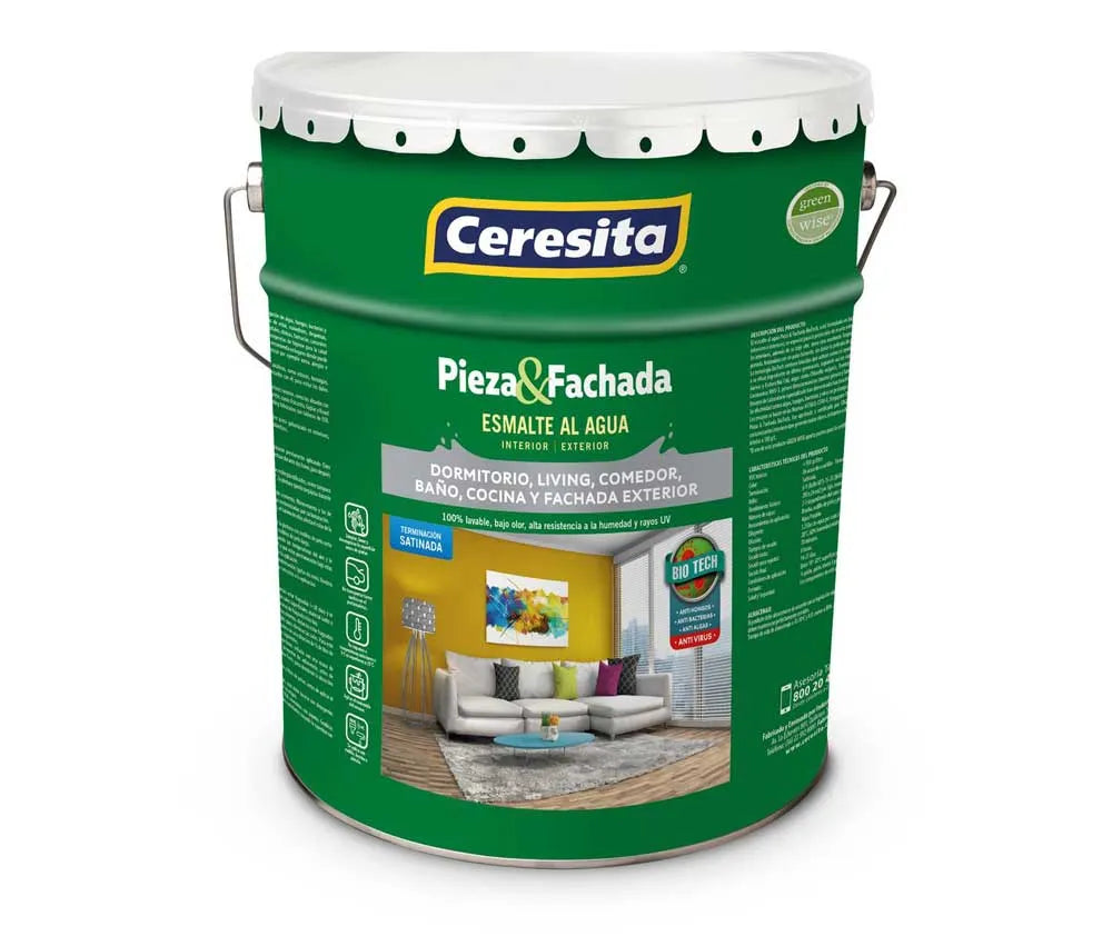 ESMALTE AL AGUA PIEZA Y FACHADA 1GL - CERESITA
