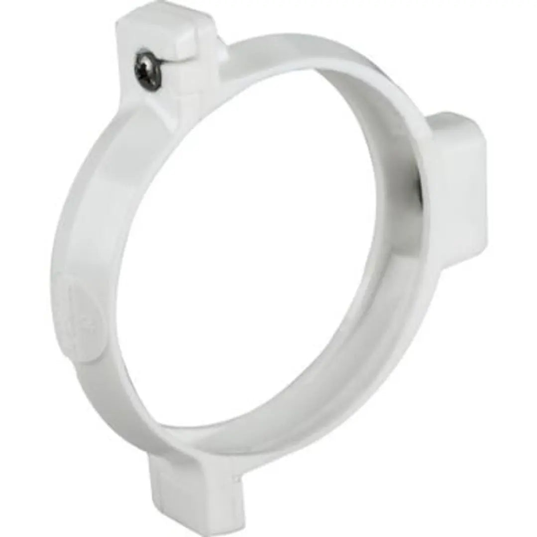 ABRAZADERA TUBO BAJADA CANALETA BLANCO