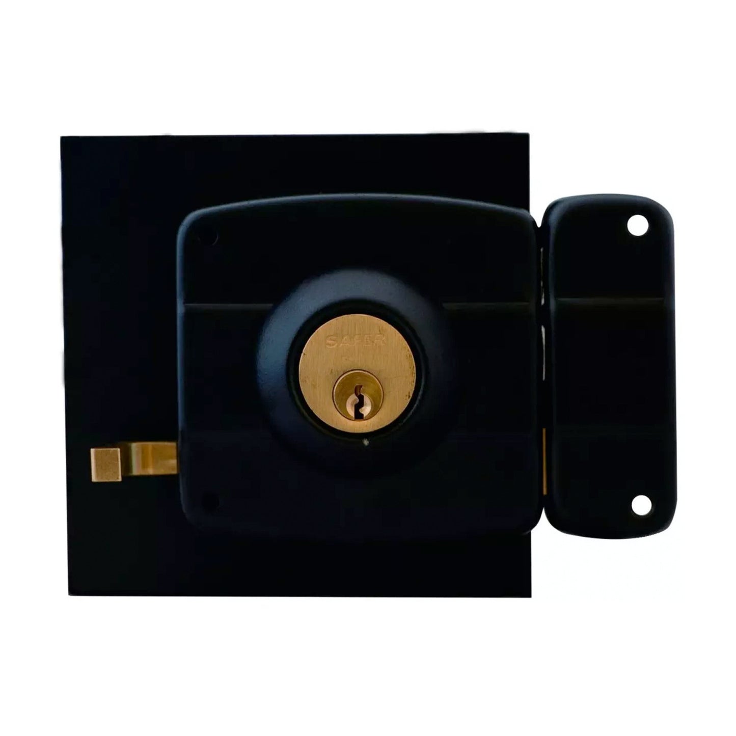 CERRADURA SOBREPONER SAFER 210NCJ CON CAJA NEGRA BL - BASH