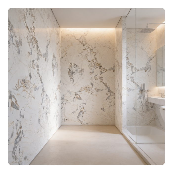 PANEL UV PVC INTERIOR - MARMOL BEIGE - 1220x2440x2.7 MM