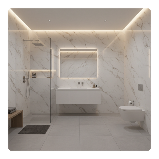 PANEL UV PVC INTERIOR - MARMOL VETA BEIGE - 1220x2440x2.7 MM