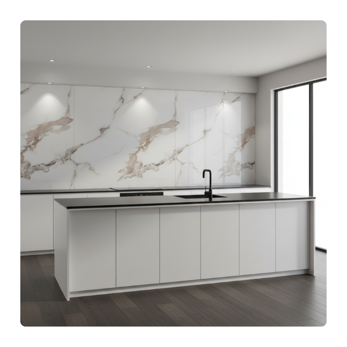 PANEL UV PVC INTERIOR - MARMOL VETA BEIGE - 1220x2440x2.7 MM