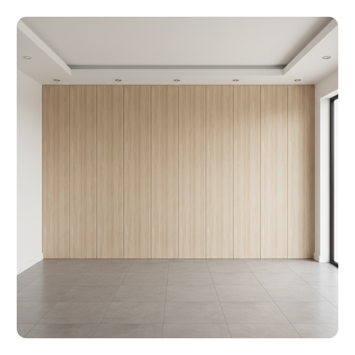 PANEL BAMBOO PARED - MADERA BEIGE - 600x2400x9 MM