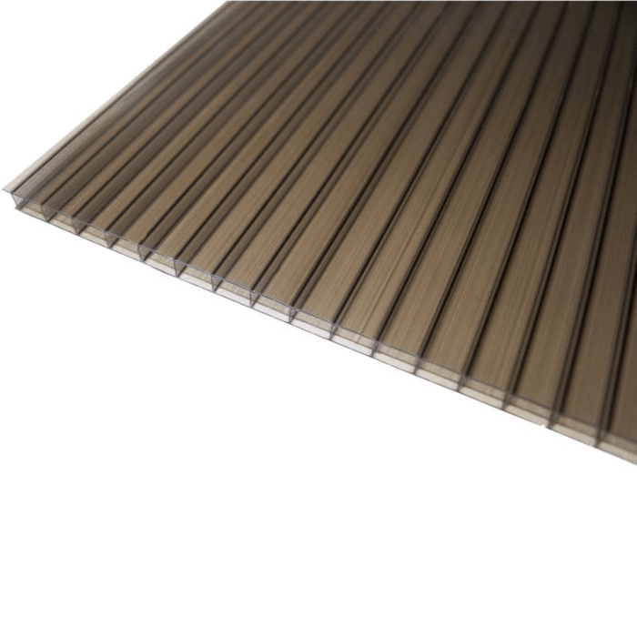 PLANCHA DE POLICARBONATO ALVEOLAR BRONCE