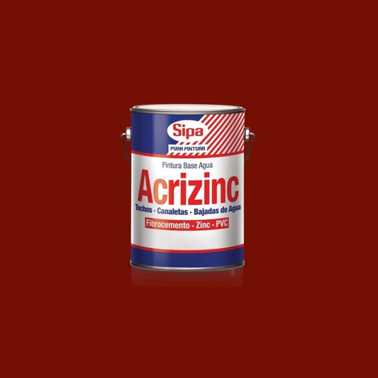 PINTURA ACRIZINC ROJO COLONIAL - SIPA