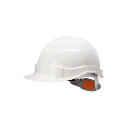CASCO BLANCO CON CINTA AJUSTABLE