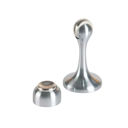 TOPE PUERTA MAGNETICO 1057 80MM NIQUEL SATINADO