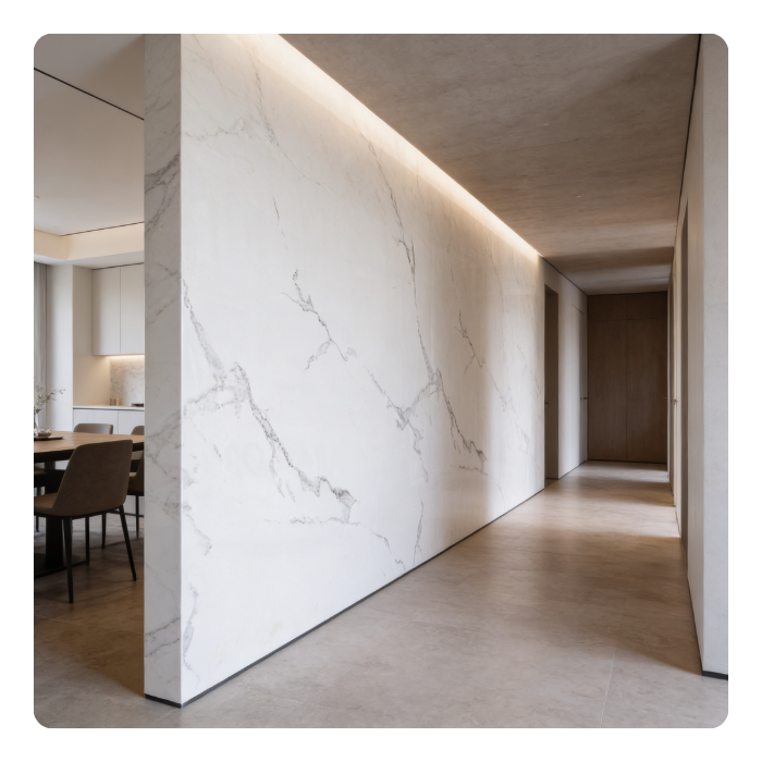 PANEL UV PVC INTERIOR - MARMOL VETA GRIS - 1220x2440x2.7 MM