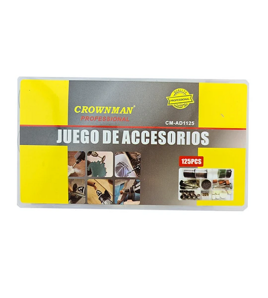 ACCESORIOS DREMEL 125 PCS MULTIUSO CM-AD1125 CROWNMAN