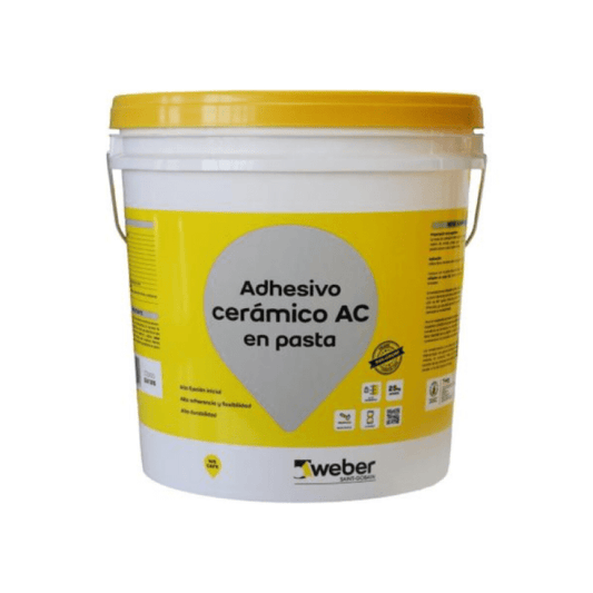 ADHESIVO CERAMICO PASTA AC WEBER 25 KG TINETA