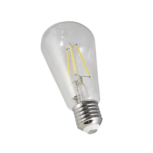 AMPOLLETA LED VINTAGE 6W 2500K E27 ST64-6W LUZ BLANCA
