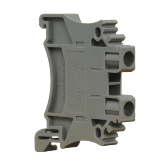 BORNE DE CONEXION RIEL DIN DC4 0.574 MM2 GRIS BIRIEL DEGSON