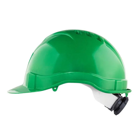 CASCO CON ARNES PLASTICO VERDE -LIOI