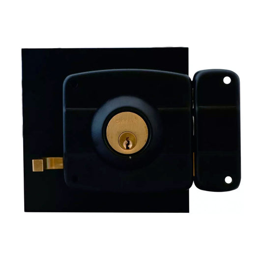 CERRADURA SOBREPONER SAFER 210NCJ CON CAJA NEGRA BL - BASH