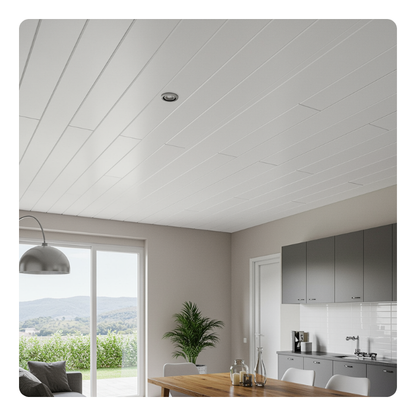 PANEL BAMBOO CIELO - BLANCO BRILLANTE - 250x3810x7.5 MM