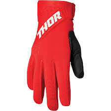 GUANTE NYLON THOR ROJO/NEGRO T9