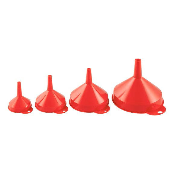 JUEGO DE EMBUDOS PLASTICOS SET 4 PZAS