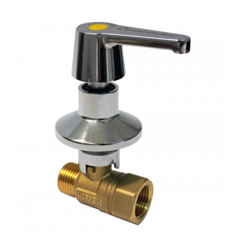 LLAVE DE GAS ENCIMERA CROMADA HI-HE 1/2"