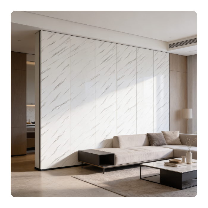 PANEL BAMBOO PARED - MARMOL - 600x2400x9 MM