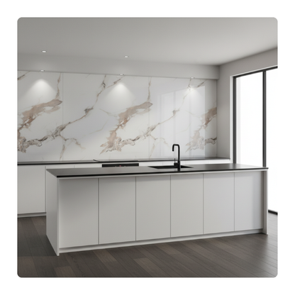 PANEL UV PVC INTERIOR - MARMOL VETA BEIGE - 1220x2440x2.7 MM