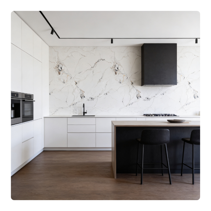 PANEL UV PVC INTERIOR - MARMOL VETA NEGRA - 1220x2440x2.7 MM