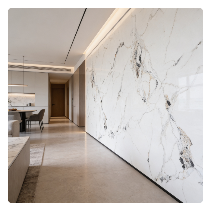 PANEL UV PVC INTERIOR - MARMOL VETA NEGRA - 1220x2440x2.7 MM