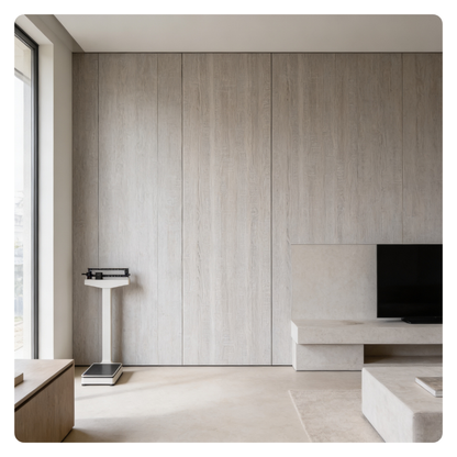 PANEL BAMBOO PARED - MADERA GRIS - 600x2400x9 MM