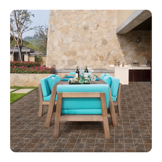 CERÁMICA PORFIDO MARRÓN 12 - 46x46 CMS. - CALIDAD 1ra