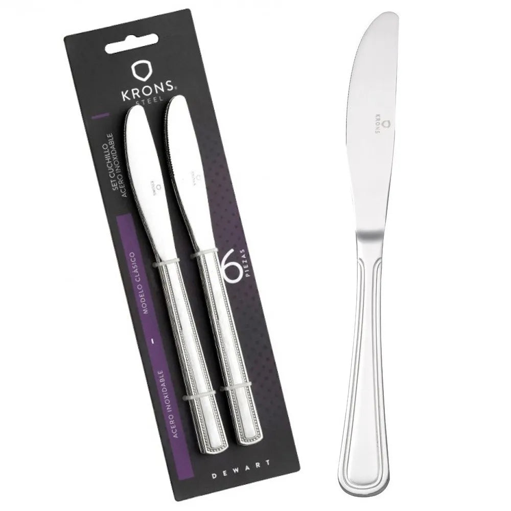 SET CUCHILLOS BLISTER PERLADO KRONS