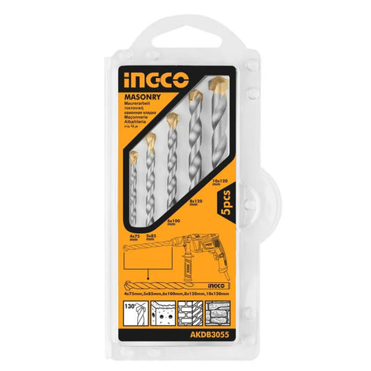 SET DE BROCAS INGCO PARA CONCRETO 5 PIEZAS