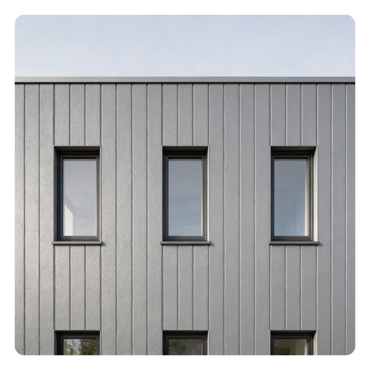 PANEL METAL SIDING GRIS - ZINC / ESPUMA PU / PAPEL ALUMINIO