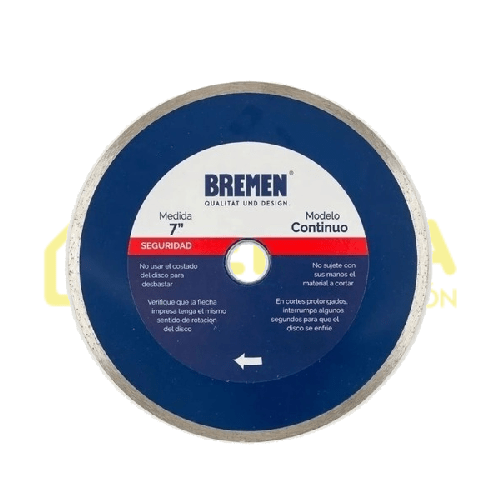 DISCO DIAMANTADO 7" CONTINUO BREMEN